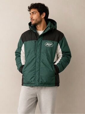 New York Jets NFL Hooded Puffer Jacket XL